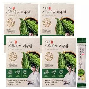 김오곤 식후 바로 여주환 국내산 여주 돼지감자 4개월분+체험분10포