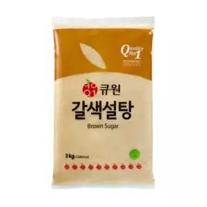 큐원 갈색설탕 3kg X 2개 [BWW34835]