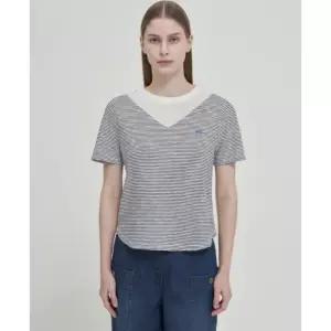 [올리비아로렌]올리비아로렌 sh06 스트라이프 배색 티셔츠 VOCAS5M6246 (51839799)