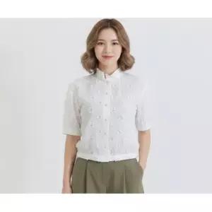 지센 프리미엄 볼륨아일렛 자켓형 블라우스 LFWSQ407