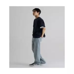 에잇세컨즈 경량 에센셜 세미와이드핏 데님 팬츠 스카이 블루 456321CM8Q 62351