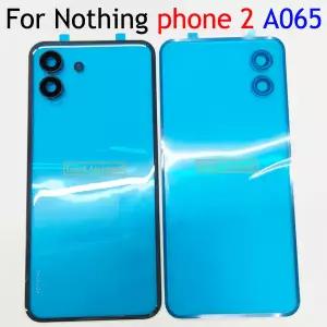 그레이/화이트 6.7인치 노씽폰2NOTHING PHONE 2 A065 후면 배터리 커버 하우징 케이스 카메라 렌즈 없음 스