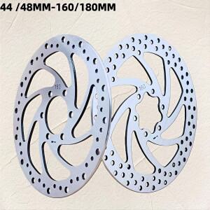 GUSTAVO 전기 자전거 2.8mm 디스크 브레이크 로터 두꺼운 160/180mm 초강성 6 볼트 설치 구멍 44MM /48MM