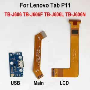 USB 충전 포트 커넥터 도크 보드 LCD 디스플레이 마더보드 Lenovo Tab P11 TB-J606F TB-J606L TB-J606 용