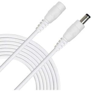 DC 12V 연장 전원 케이블  2.1mmx5.5mm 커넥터 와이어 0.5m 1m 2m 3m 5m 흰색 검정색 코드 LED CCTV용