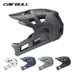 CAIRBULL 디스커버리 풀페이스 MTB 사이클링 헬멧 성인용 레이싱 다운힐 헬멧 탈부착 가능한 턱 보호대 BMX 오프로드 올마운틴 스피드 바이크