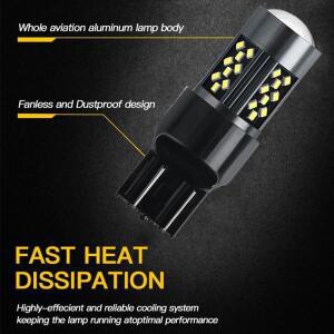 2pcss LED 주간 주행등 DRL 전구 램프 W215W 7443 T20 Lada Kalina Gra Vesta용