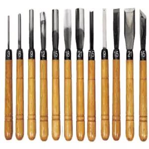 -일반형 조각도 케이스 12PCS (1EA)목공공구 나무 형도 조각기 조각끌 끌 목공구 목공기 도세트