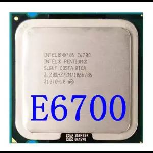 펜티엄 듀얼 코어 데스크탑 프로세서 CPU 듀얼 코어 E6300 2.8GHZ E6500 2.93GHZ E6600 3.06GHZ E6700 3.2G