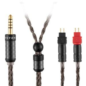 SYRNARN 4.4MM 밸런스드 케이블 SENNHEISER HD650 HD600 HD580 HD660S HD660S2 HD58X 및 MASSDROP HD6XX 헤드폰 16코어 실버 플레이트 교체용 업그레이드 2미터(6.5피트) 호환