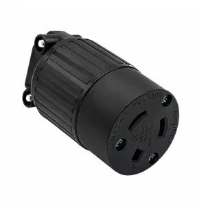NEMA L530R 30암페어 125V 트위스트 락 암 커넥터 ETL 인증 산업용 솔리드 나일론 하우징 및 황동 단자로