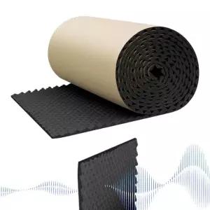 자동차 방음 매트 100x50cm 내화성 열차단 데드너 후드 소음 절연 패드