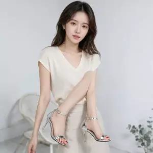 [하프클럽/]여성 하이힐 샌들 스트랩 에나멜 구두 여름 오피스룩 파티룩 휴