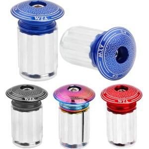 2PCS 자전거 핸들바 엔드   알루미늄 합금 바 그립 캡 MTB 산악 로드 사이클링용 멀티 컬러 커버