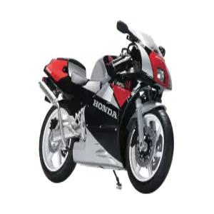 1/12 혼다 NSR250R '89 바이크 블랙 시드 실버 메탈릭 도색완성품 165mm