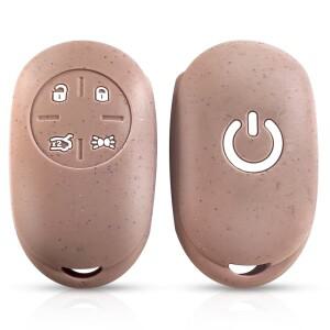 Fiat 500 2023 자동차 원격 키케이스 실리콘 체인 커버 홀더 4 버튼 protecor shell fob