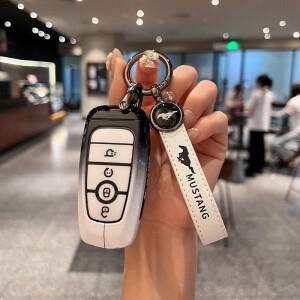 아연 합금 자동차 키케이스 커버 보호대 홀더 쉘 포드 에지 퓨전 머스탱 익스플로러 F150 Ecosport 액세서