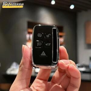 랜드 로버 A9 레인지 스포츠 Evoque Freelander Discovery 4 용 TPU 자동차 키케이스 커버 Jaguar XE XJ XF