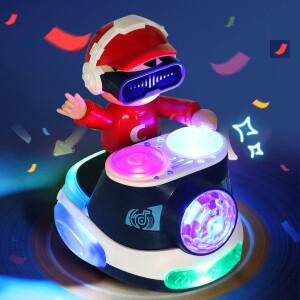DJ 자동차 전자 Bouncin 음악 조명으로 비트 튀는 액션 스윙 댄스 학습 대화 형 장난감 아이 선물