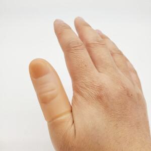엄지 손가락, 부드러운 현실적인 팁, 클로즈업 마술 트릭, 무대 소품, 실크 사라짐 액세서리, 착시, 10 개