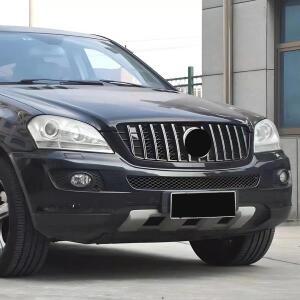 메르세데스 벤츠 ML W164 2005-2011 ML300 GT 다이아몬드 스타일 용 전면 그리드 그릴 범퍼 튜닝 액세서리