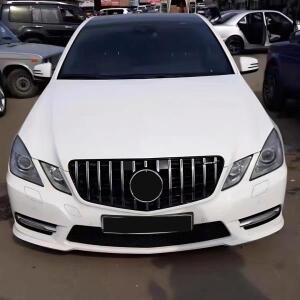 메르세데스 벤츠 E 클래스 W212 2009-2015 E260 E300 GT 다이아몬드 스타일 용 전면 그릴 범퍼 그리드 튜닝