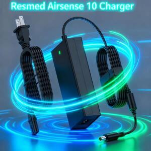 레스메드 에어센스 10용 90W AC 어댑터 에어커브 S VAuto ASV 엘리트 오토셋, CPAP 기기용 교체 전원 공