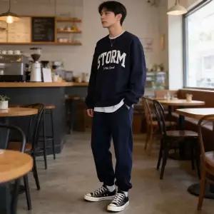 여성 맨투맨 조거팬츠 셋업 가을 데일리룩 상하의 운동복