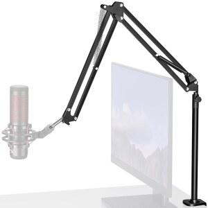 이노기어 마이크 스탠드 데스크 오버헤드 데스크탑 붐 암 블루 예티용 | 위치 지정 1.5KG 무게 접이식 확장 가능 회전 설치 용이 예티와 호환