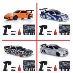 1/43 4륜구동 RTR RC 스피드카 4륜 구동 무선 조종 2.4g 미니 레이싱 드리프팅 원격 자동차 장난감 고속 모
