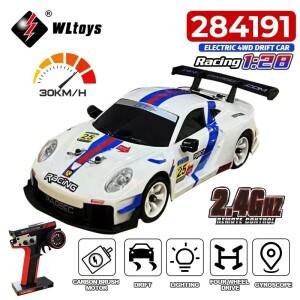 WLtoys 284191 284019-A 1/28 RC 드리프트카 4륜구동 고속 자이로 2.4G 무선 조종 모델 미니 레이싱 선물