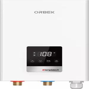 14kW 무탱크 전기 ORBEK 즉시 가열기 240V 3.38GPM 3초 가열 98 효율. LED 표시 분당 3.38갤런 ±1°F 정밀