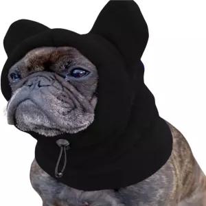 귀여운 귀 모양의 HDKUW 강아지 모자 소음 차단 기능이 있는 개 털 폴라 플리스 소재의 겨울용 방풍 캡