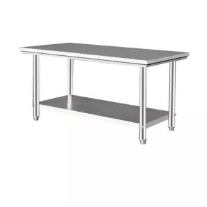 주방용 스테인레스 조리대 보관 단층 테이블 베이킹 80x40x80cm 식당 작업대