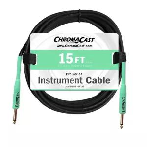 ChromaCast Pro 시리즈 케이블 CC-PSCBLSS-15SGR 서프 그린 15피트 악기 스트레이트