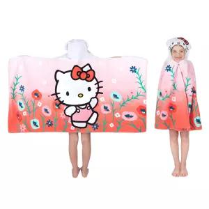 프랑코 헬로키티 면 테리 후드 타월 61cm x 127cm