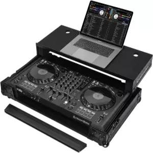 글라이드 노트북 플랫폼이 적용된 검은색 파이오니어 DDJ-FLX6 ATA 플라이트 케이스 오디세이 사례