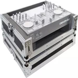 Denon DJ Prime Go 디지털 컨트롤러용 ProX X-PRIMEGO ATA 스타일 플라이트 여행용 하드 케이스 - 실버 온