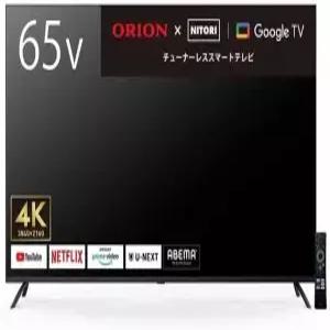 니토리 4550668047375 65형 4K 튜너리스 LCD TV 블랙