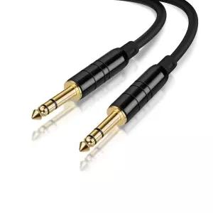 CableCreation 1/4인치 6.35mm TRS 밸런스드 스테레오 인스트루멘털 기타 케이블 프로급 수컷-수컷 오디오