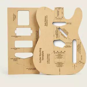 T-스타일 기타 바디 라우팅 템플릿 가이드 키트 DIY 일렉트릭 제작용 정밀 커트 1/4 MDF 툴