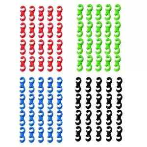 자전거 케이블 고정 홀더 20PCS S 클립 브레이크 라인 버클 로드바이크