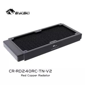 Bykski CR-RD240RC-TN-V2 240mm 라디에이터 워터 쿨러 로우 구리 G14 PC 냉각 장치120mm 팬용 12cm 30MM 두