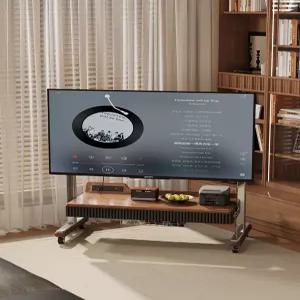 이동식 TV 거치대 수납장 회전 각도조절 65인치
