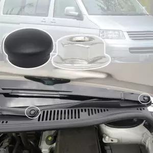 VW 트랜스포터 T4 T5 T6 2000 201 벨 앞유리 와이퍼 암 너트 캡 볼트 로커 커버