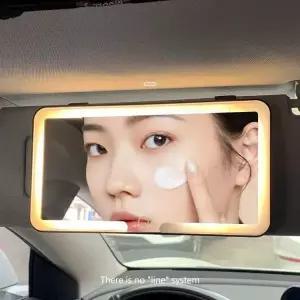 자동차 화장 거울 차량용 조명 룸미러 조수석 실내 비유광 화장용 거울