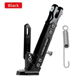 1Pc CNC 알루미늄 조절식 오토바이 킥스탠드 사이드 주차 브래킷 (먼지 자전거/오토바이 범용 개조 부품)
