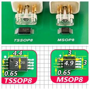 2025  1개 밀 프로브 라인 MSOP8 PCB 칩 버닝  픽스처 다운로드, 케이블