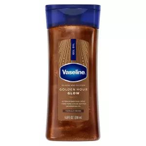Vaseline Glazed and Glisten 골든 아워 바디 젤 오일 쉬머링 192.8g(6.8온스) 1개입