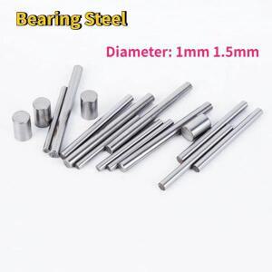 50-100pcs 베어링 강철 하드 샤프트 니들 롤러 Dia.1mm 원통형 핀 라운드 스트레이트 위치 지정 은못